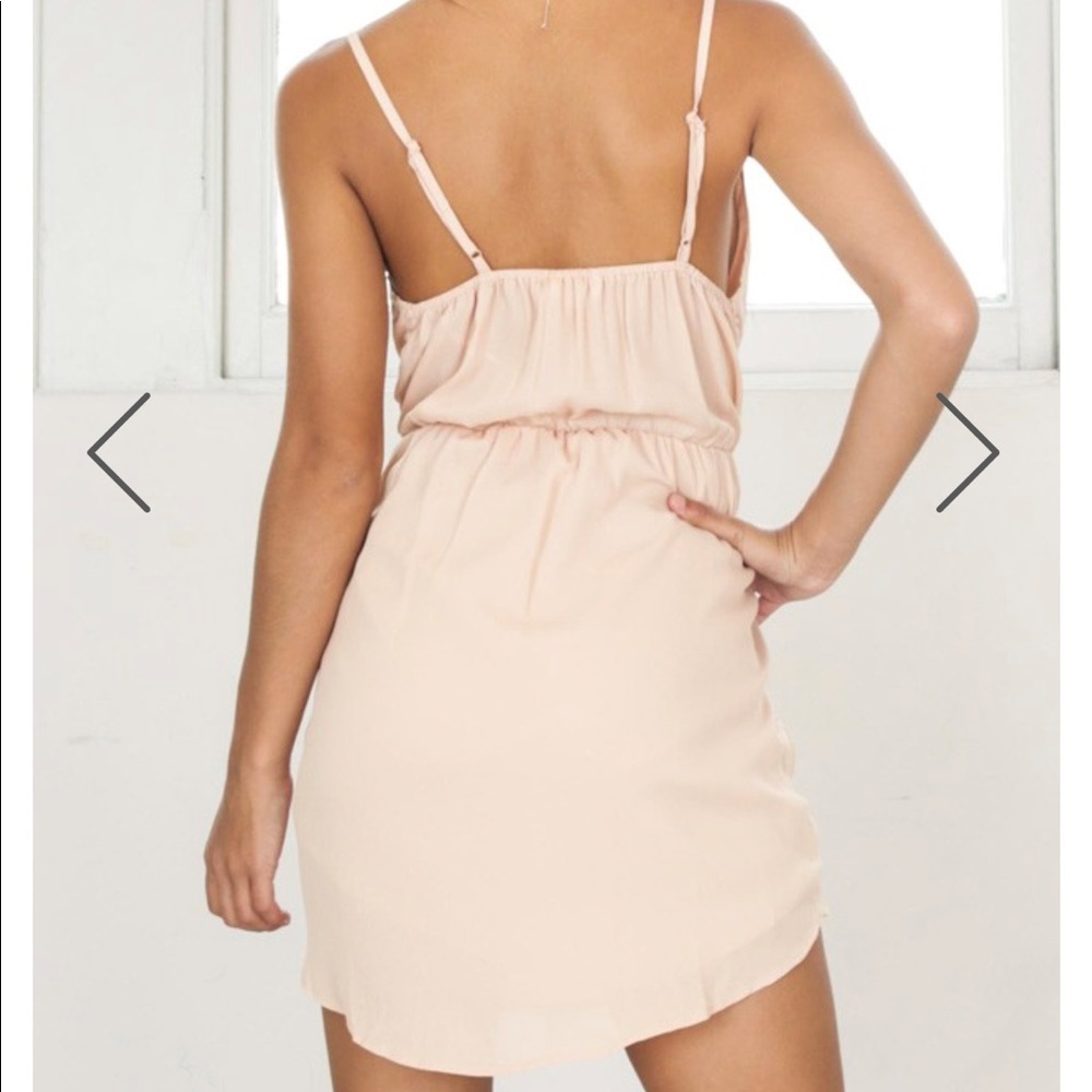 ❌SOLD❌ Beige Dress - Picture 2 of 3